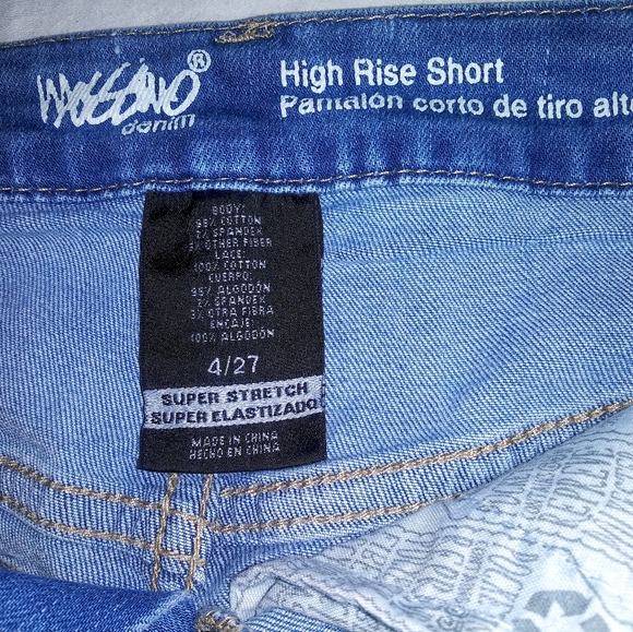 Denim high rise shorts - Picture 4 of 6